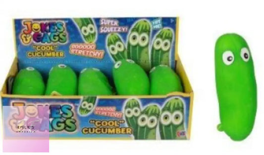 Jokes & Gags Squeeze Squishy Crazy Cucumber X12