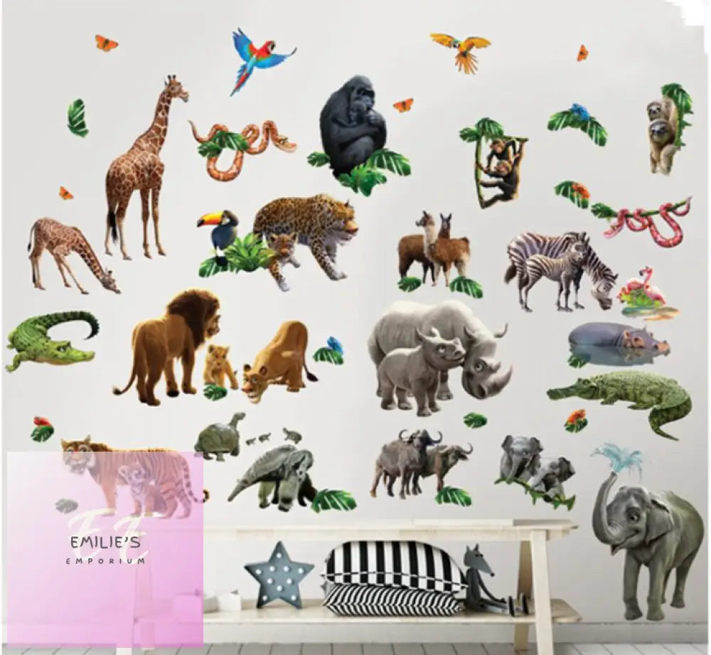 Jungle Adventure Mega Room Decor Sticker Kit