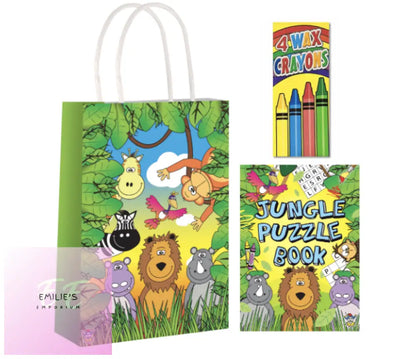 Jungle Party Gift Bag Pre Filled - Includes 2 Items