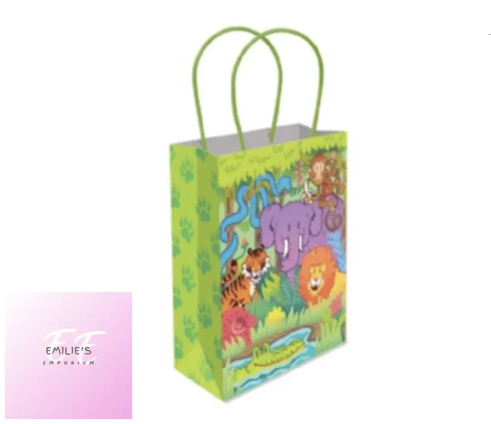 Jungle Party Gift Bag Pre Filled - Includes 4 Items (M) + Haribo Strawbs