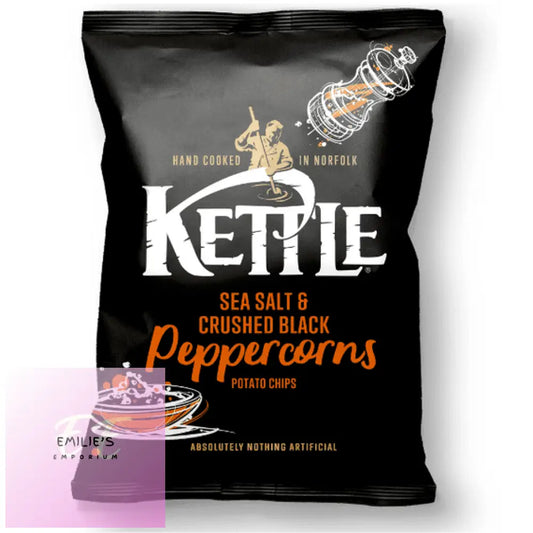 Kettle Chips Sea Salt & Crushed Black Peppercorns 18X40G