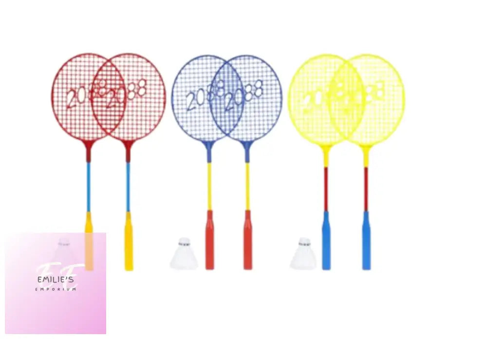 Kids 18’ Badminton Racquet & Shuttlecock Set