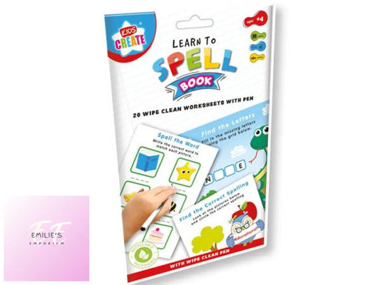 Kids Create Educational - Wipe Clean Spelling Book