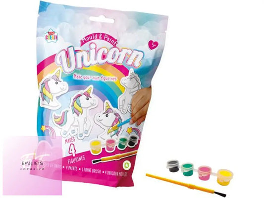 Kids Create Mould And Paint Your Own Unicorn Figurines X24