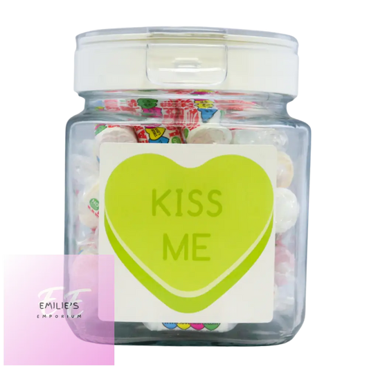Kiss Me Love Heart Jar 450G