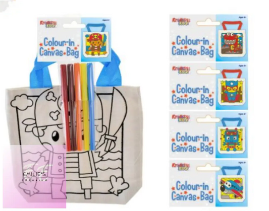 Kreative Kids Boys Colour In Canvas Bag...assorted Picked At Random X12