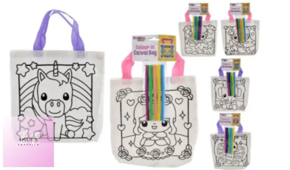 Kreative Kids Girls Colour In Canvas Bag...assorted Picked At Random