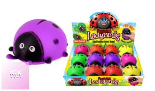 Ladybird Squeeze Squishy Toy X12