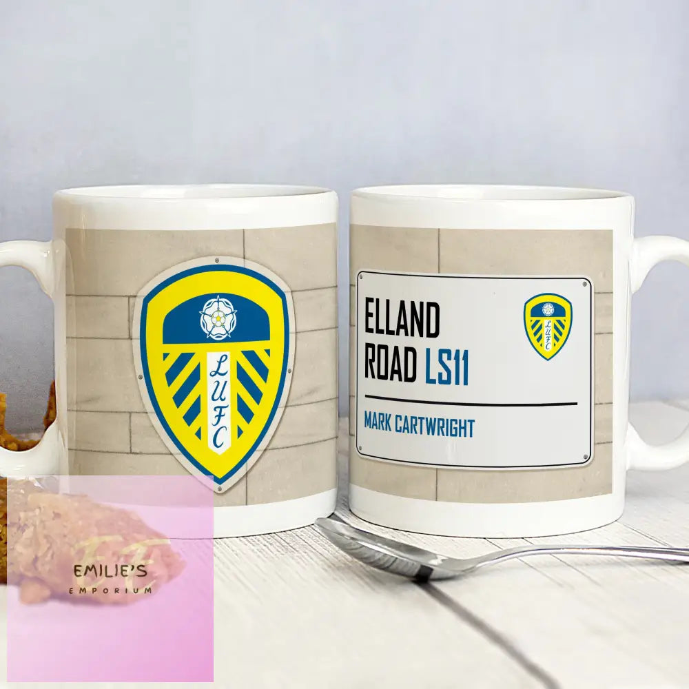 Leeds United Fc Street Sign Mug