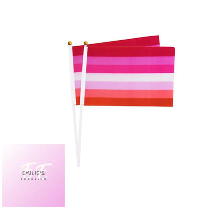 Lgbt Flags 14X21 Cm - Choice Of Designs Lesbian Flag