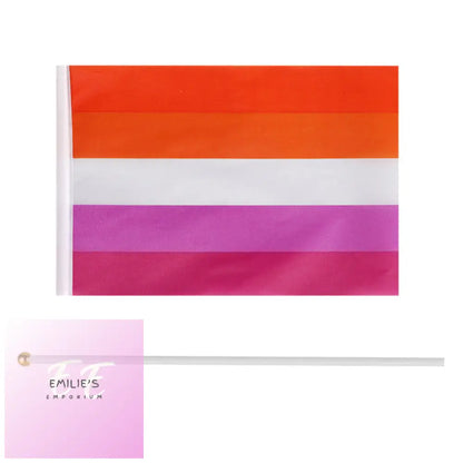 Lgbt Flags 14X21 Cm - Choice Of Designs New Lesbian Flag