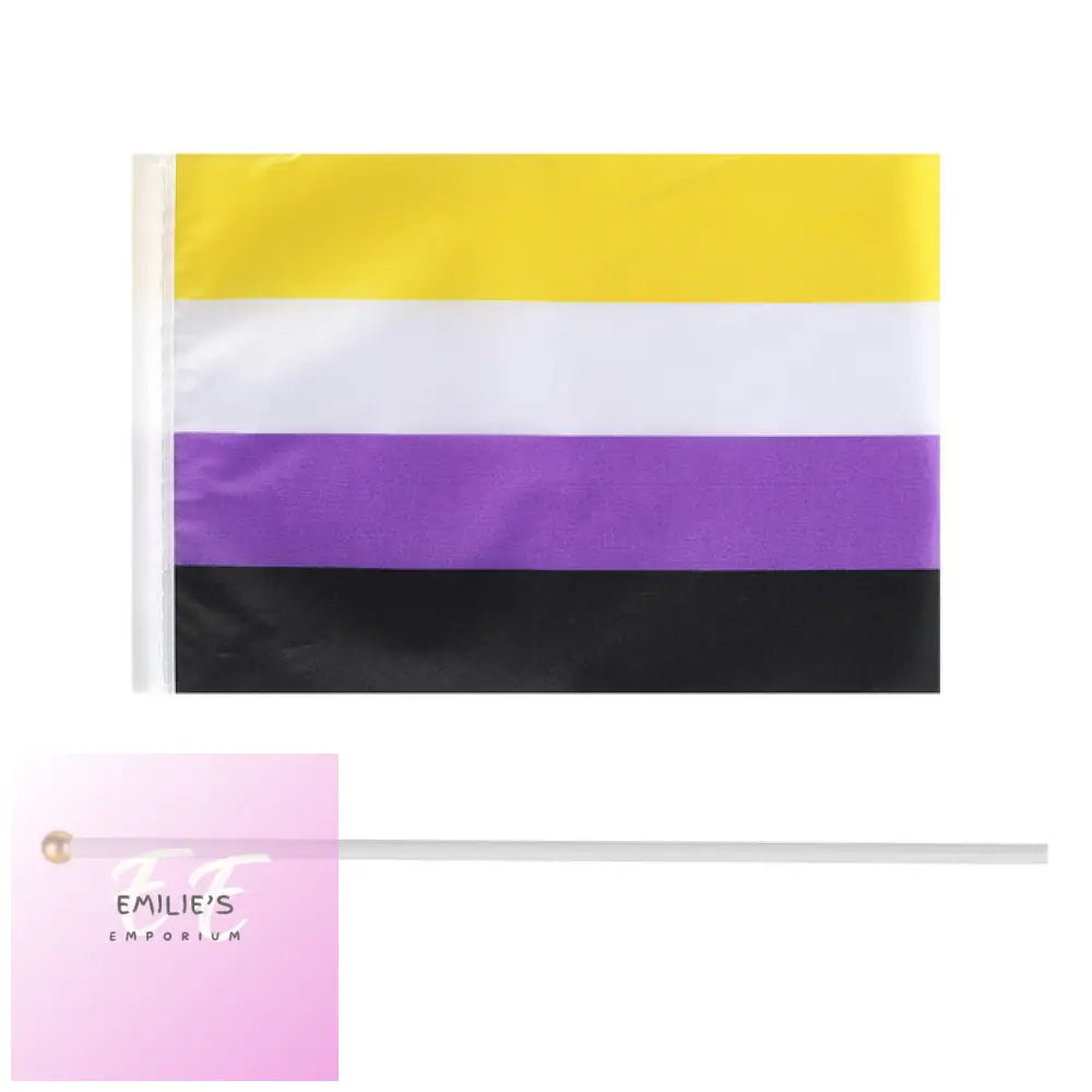 Lgbt Flags 14X21 Cm - Choice Of Designs Nonbinary Flag