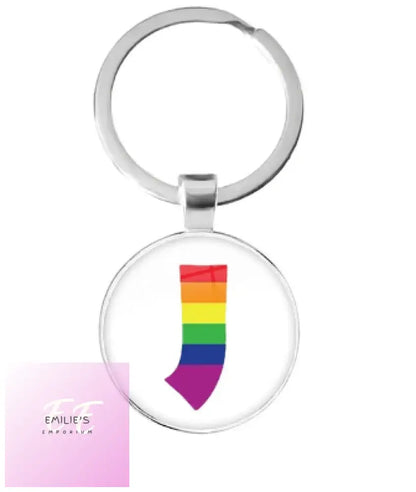 Lgbt Initial Key Rings J