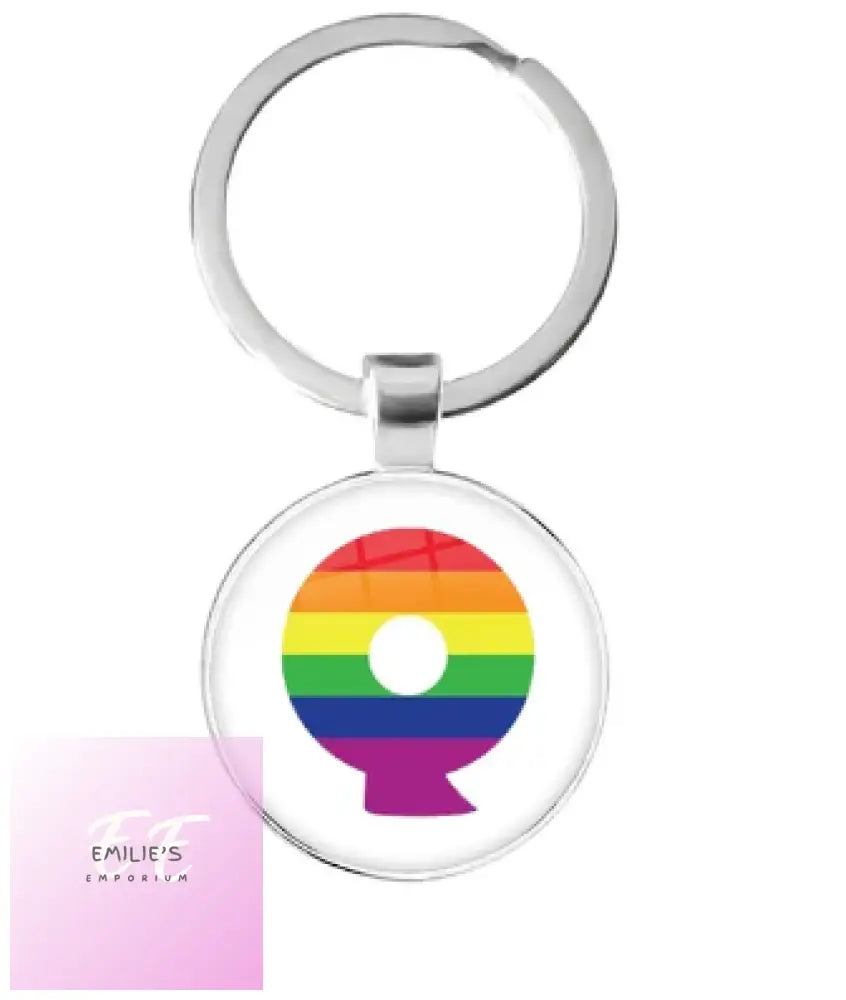 Lgbt Initial Key Rings Q