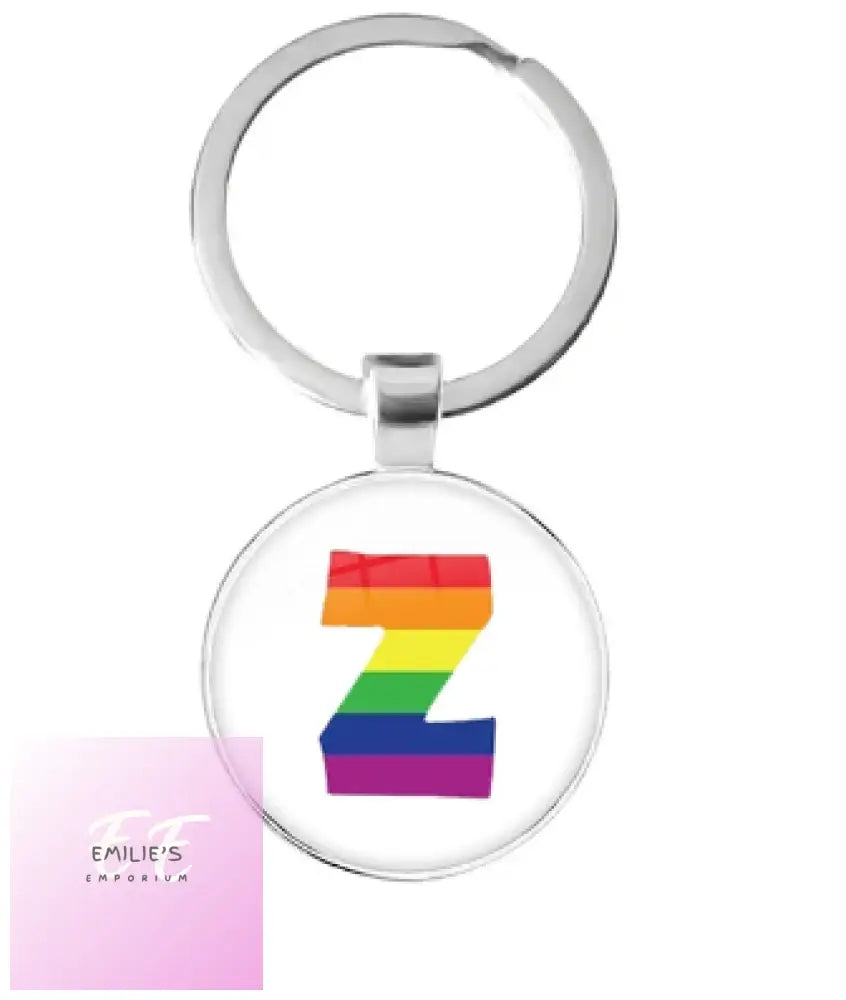 Lgbt Initial Key Rings Z