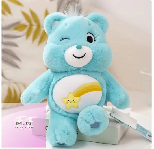 Light Blue Star Care Bear Plush Toy 33Cm