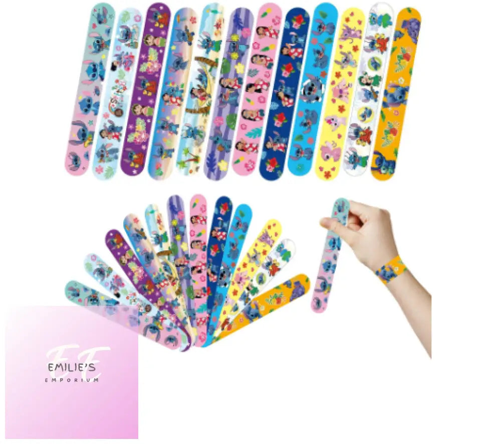 Lilo & Stitch Slap On Wrist Bracelets X12