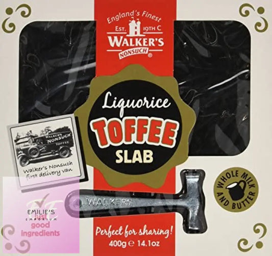 Liquorice Toffee Slab (Walkers Nonsuch) 400G