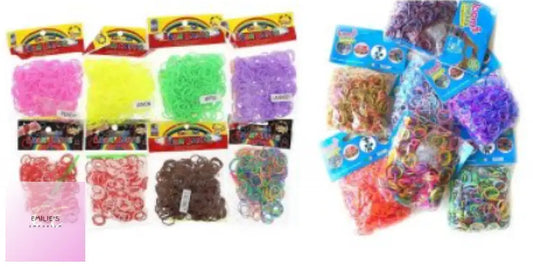 Loom Bands Assorted Designs & Colours X24