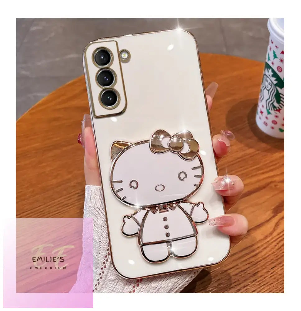 Luxury Plating Hello Kitty Case For Samsung Galaxy Note - Choice Of Colour