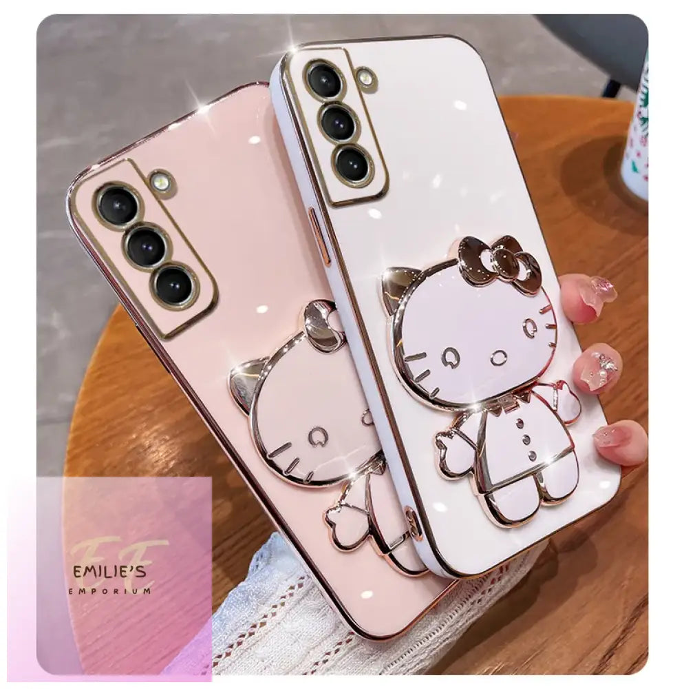 Luxury Plating Hello Kitty Case For Samsung Galaxy Note - Choice Of Colour