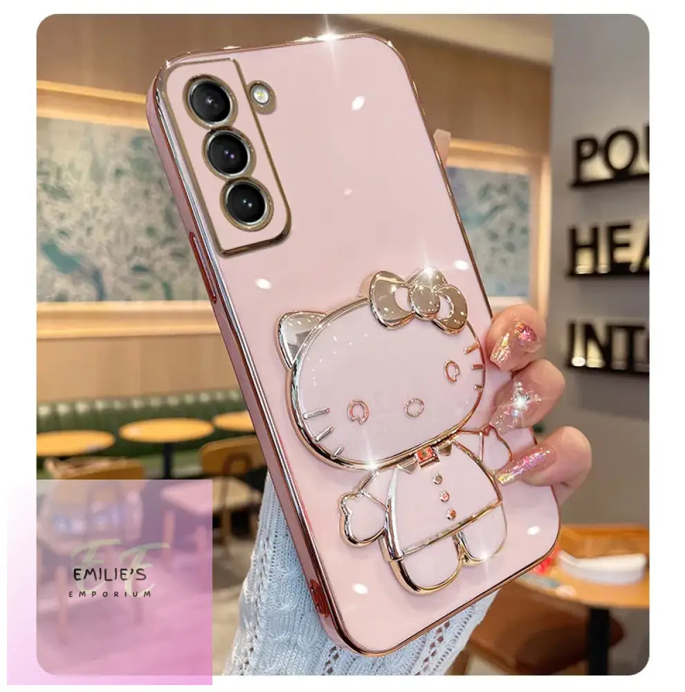 Luxury Plating Hello Kitty Case For Samsung Galaxy S10 & Plus - Choice Of Colour