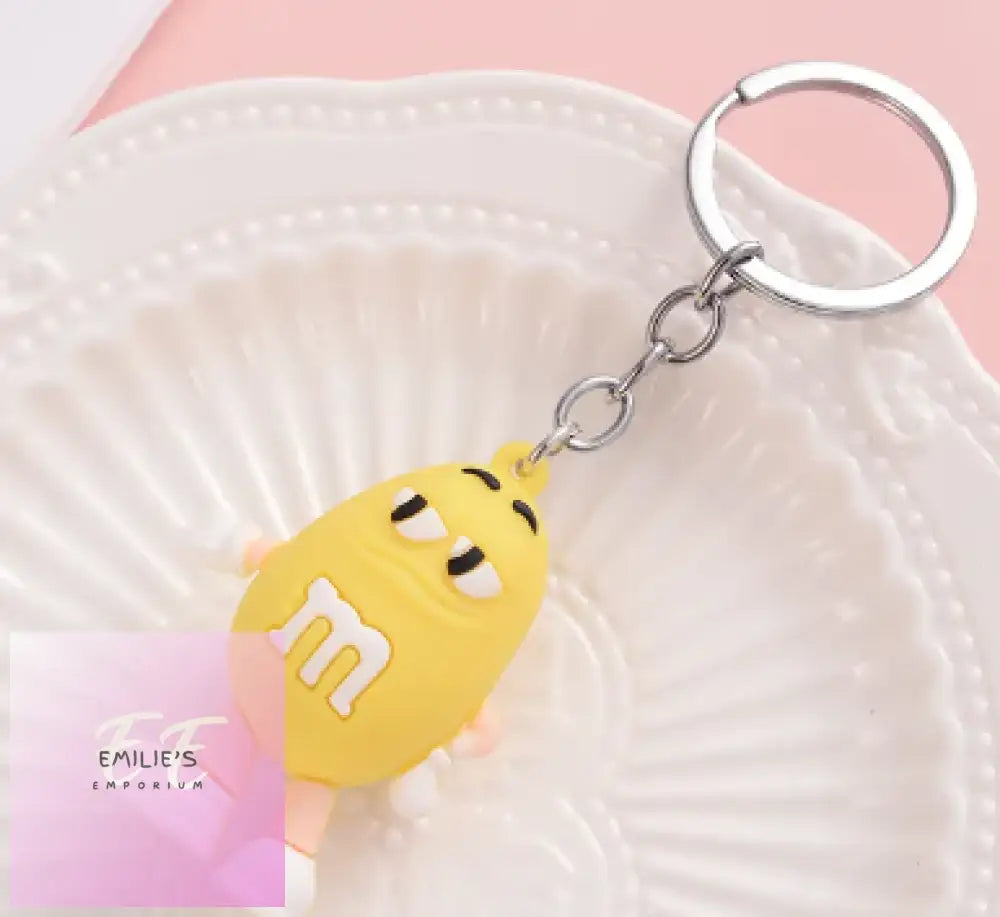 M&M Character Key Rings- Choices Yellow