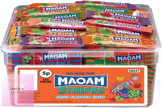 Maoam Stripes Tub (Haribo) 120 Count