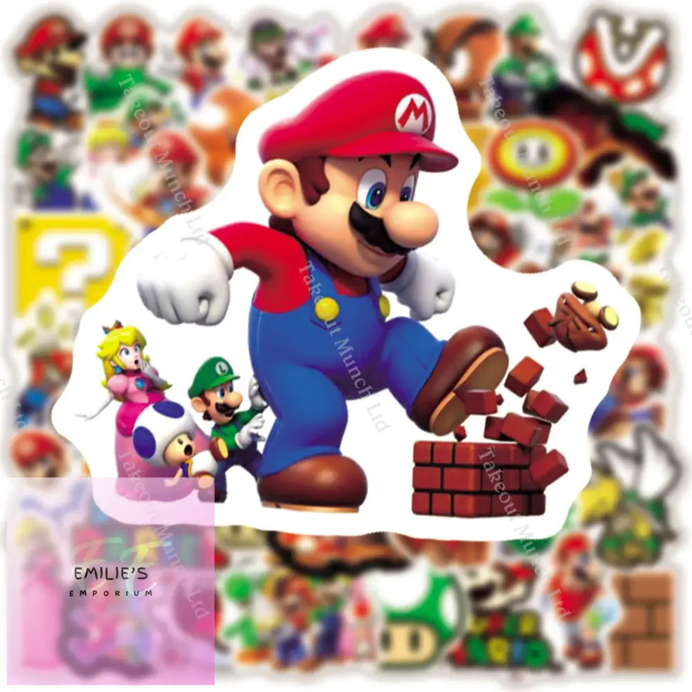 Mario 50Pcs Pvc Stickers