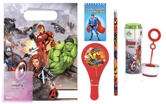 Marvel Avengers Party Bag - Includes 4 Items