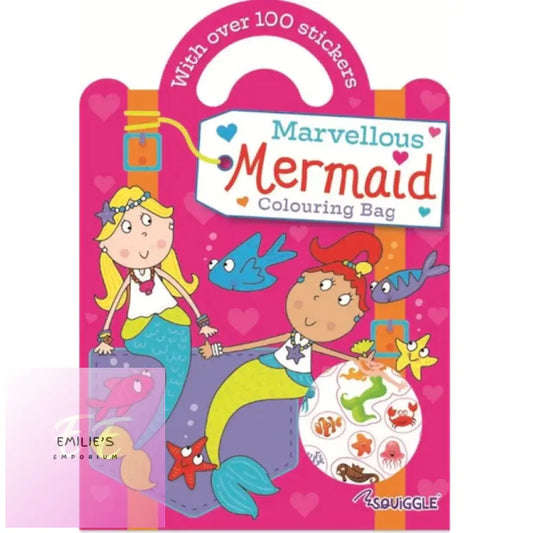 Marvellous Mermaid Colouring Sticker Bag Book