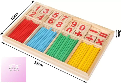 Math Game Wooden Stick