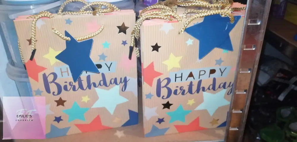 Medium Kraft Gift Bag - Happy Birthday