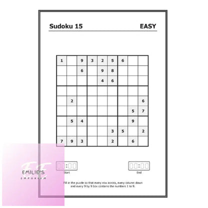 Mega Large Print Modern Sudoku Book Easy & Medium