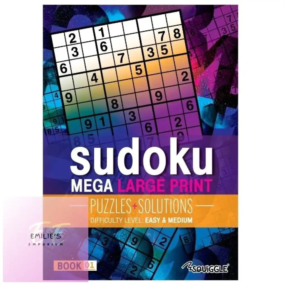 Mega Large Print Modern Sudoku Book Easy & Medium