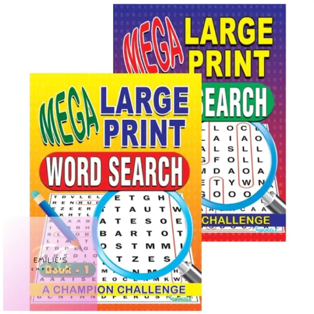 Mega Large Print Word Search Book