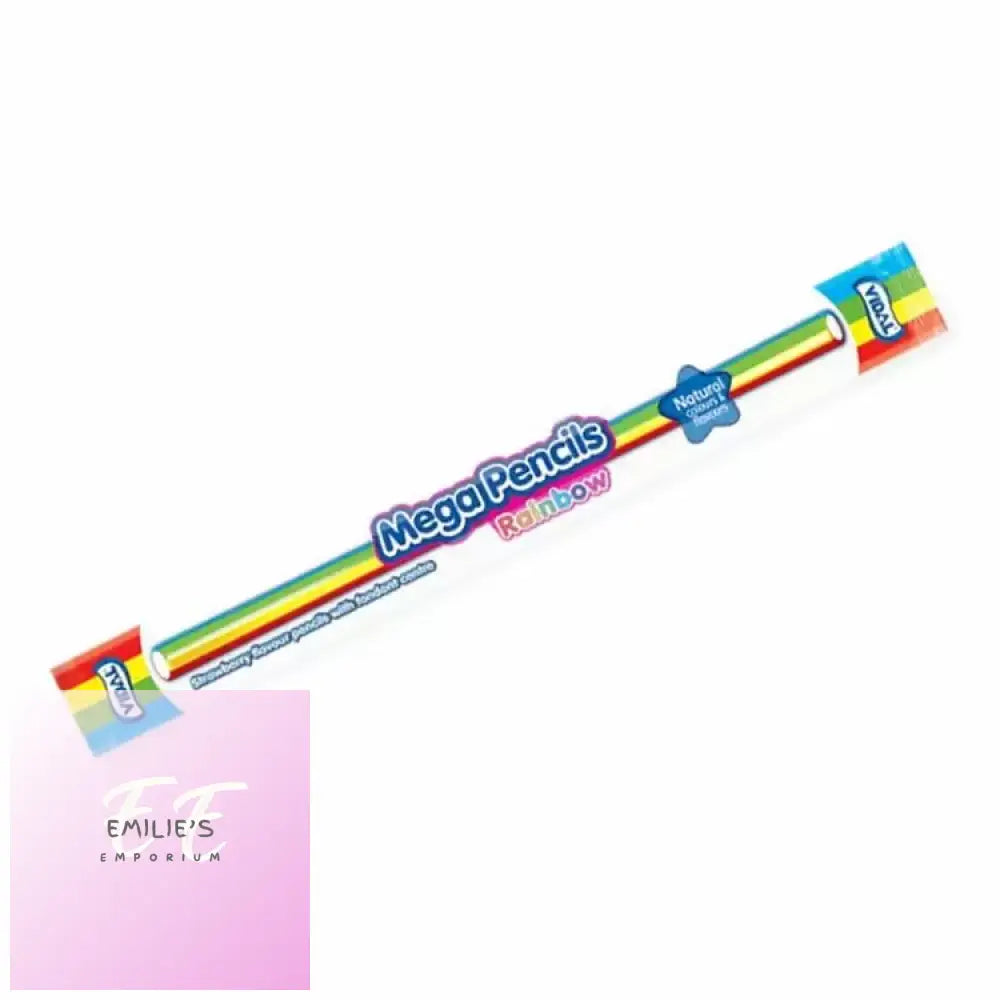 Mega Rainbow Strawberry Pencils (Vidal) 50X23G