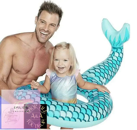 Mermaid Tail Inflatable Swim Ring