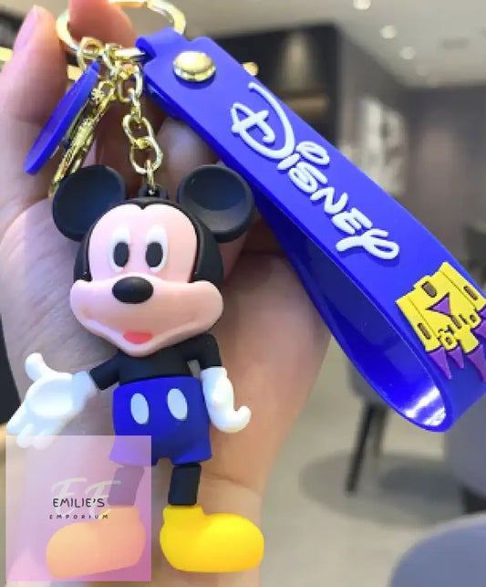 Mickey Mouse Wearing Dark Blue Key Ring