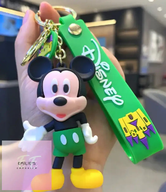 Mickey Mouse Wearing Green Key Ring