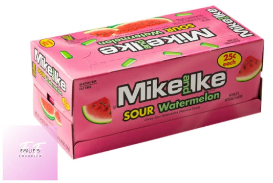 Mike And Ike Sour Watermelon Chewy Candy 0.78Oz/22G – Pack Of 24