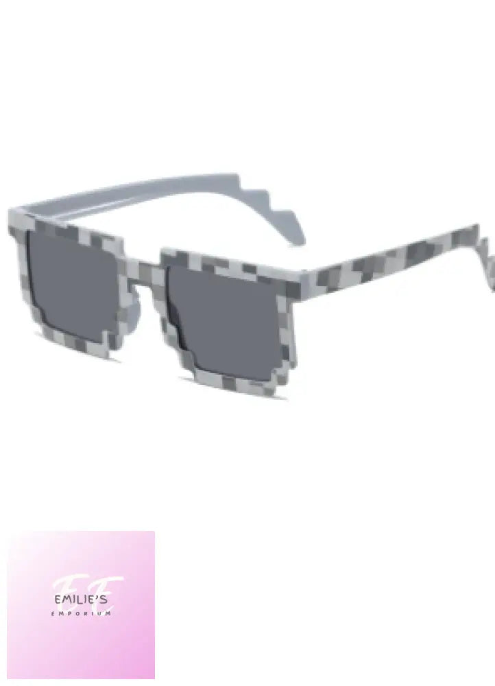 Minecraft Kids Sunglasses- Choices Light Grey