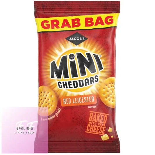 Mini Cheddars Red Leicester Grab Bag Case 30X45G Snack Foods