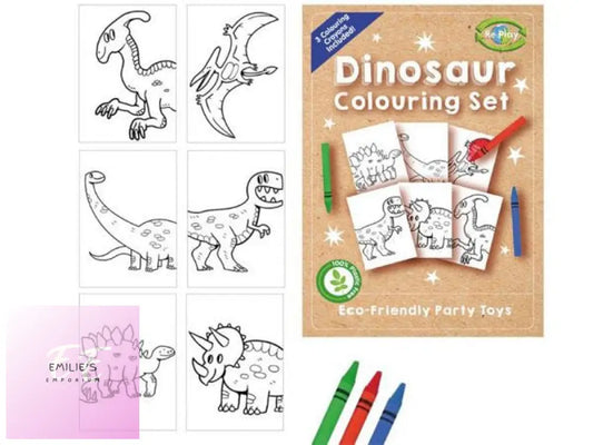 Mini Dinosaur Colouring Set