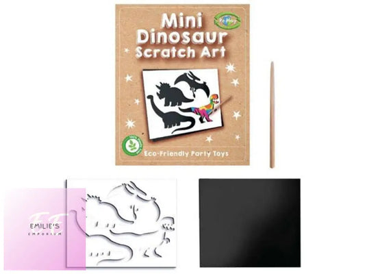 Mini Dinosaur Scratch Art