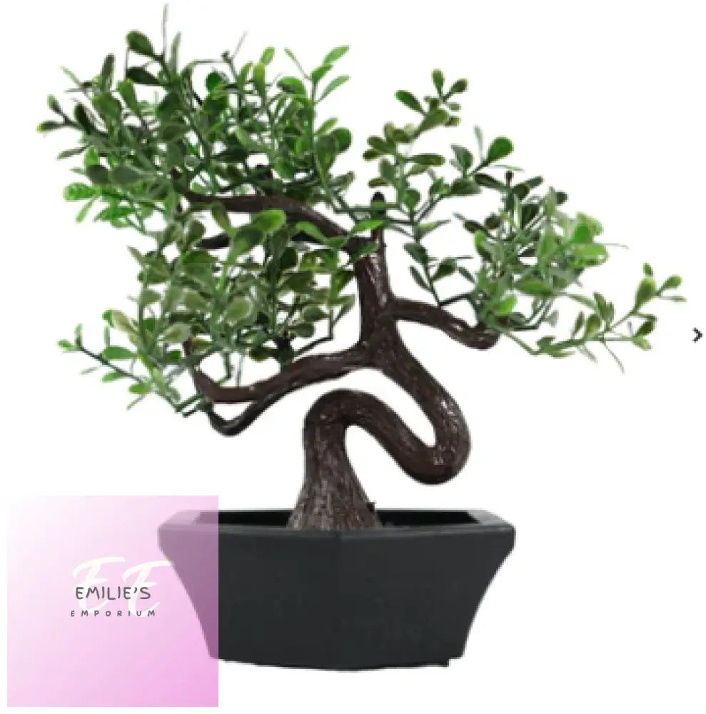 Mini Table Top Artificial Bonsai Tree In Pot 12Cm