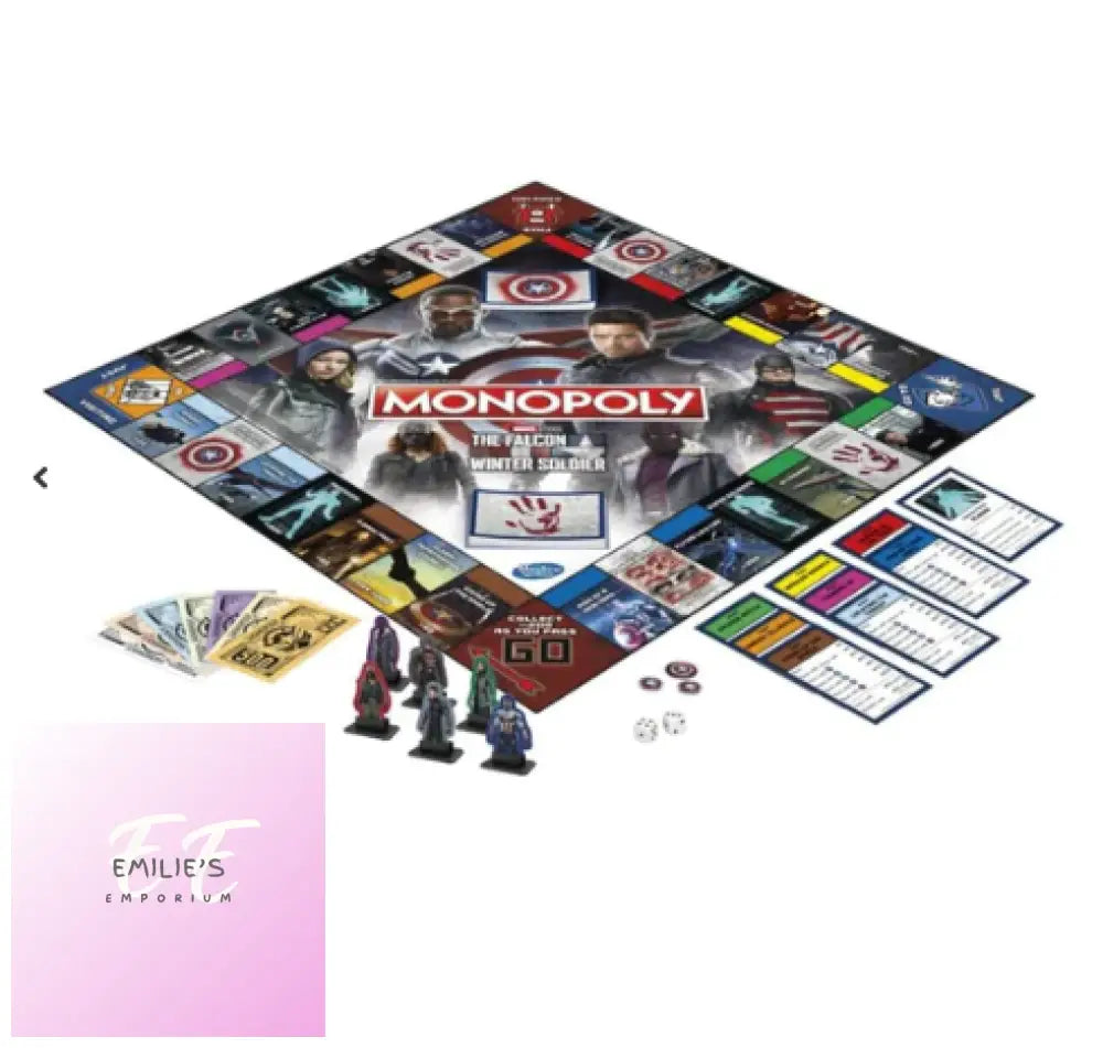 Monopoly Board Game - Marvel Studios The Falcon And Winter Soldier Edition