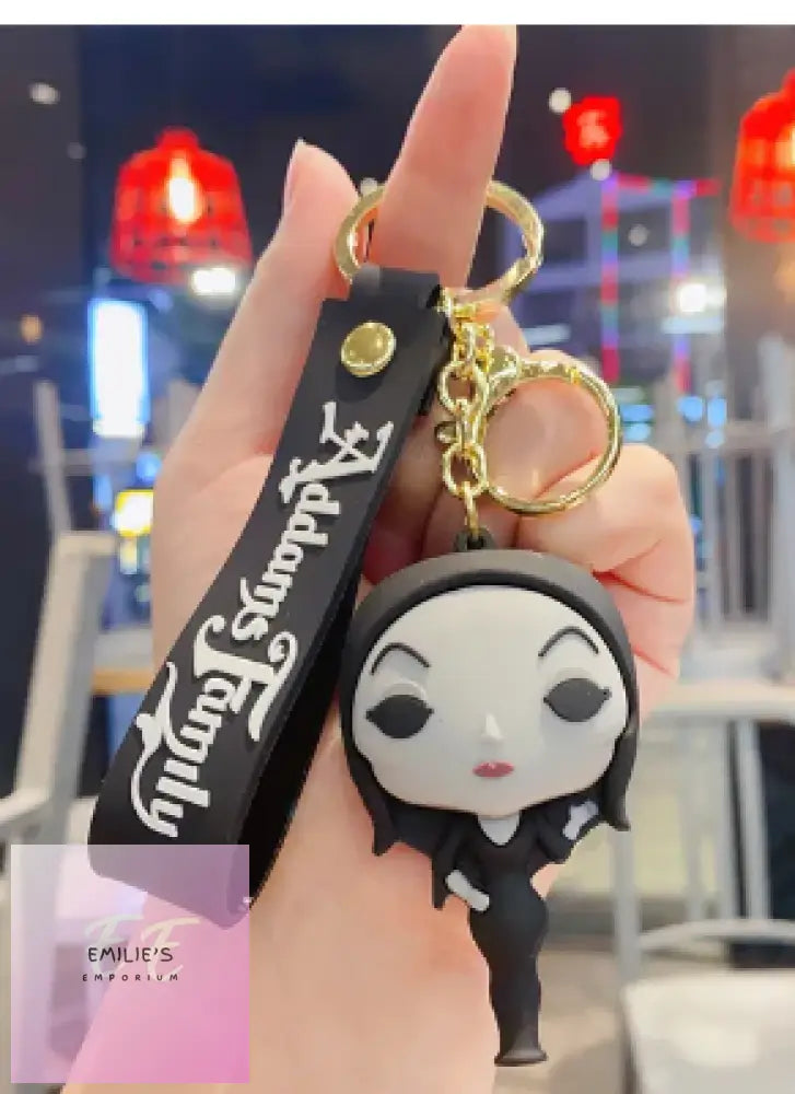 Morticia Addams Key Ring