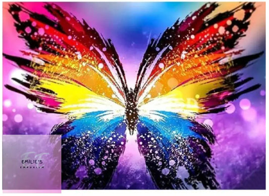 Multicolored Butterfly Diamond Art