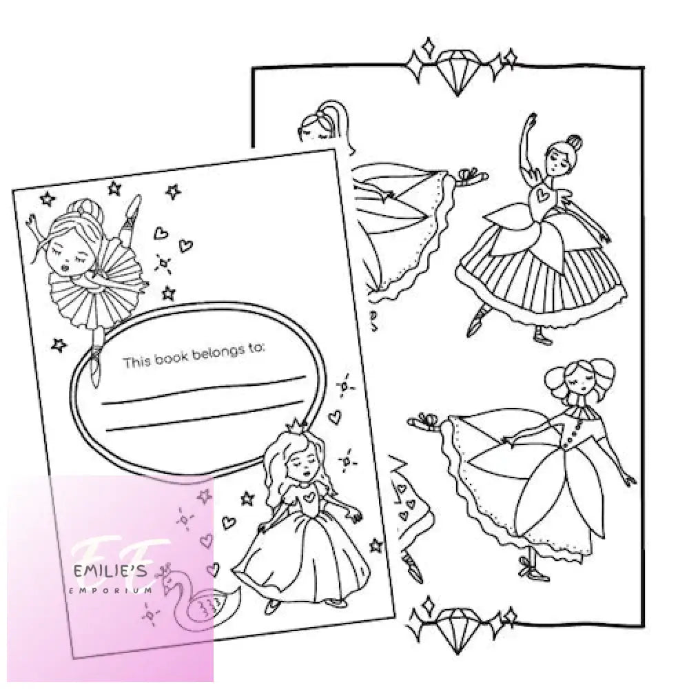 My Pretty Princess & Ballerina Colouring Book